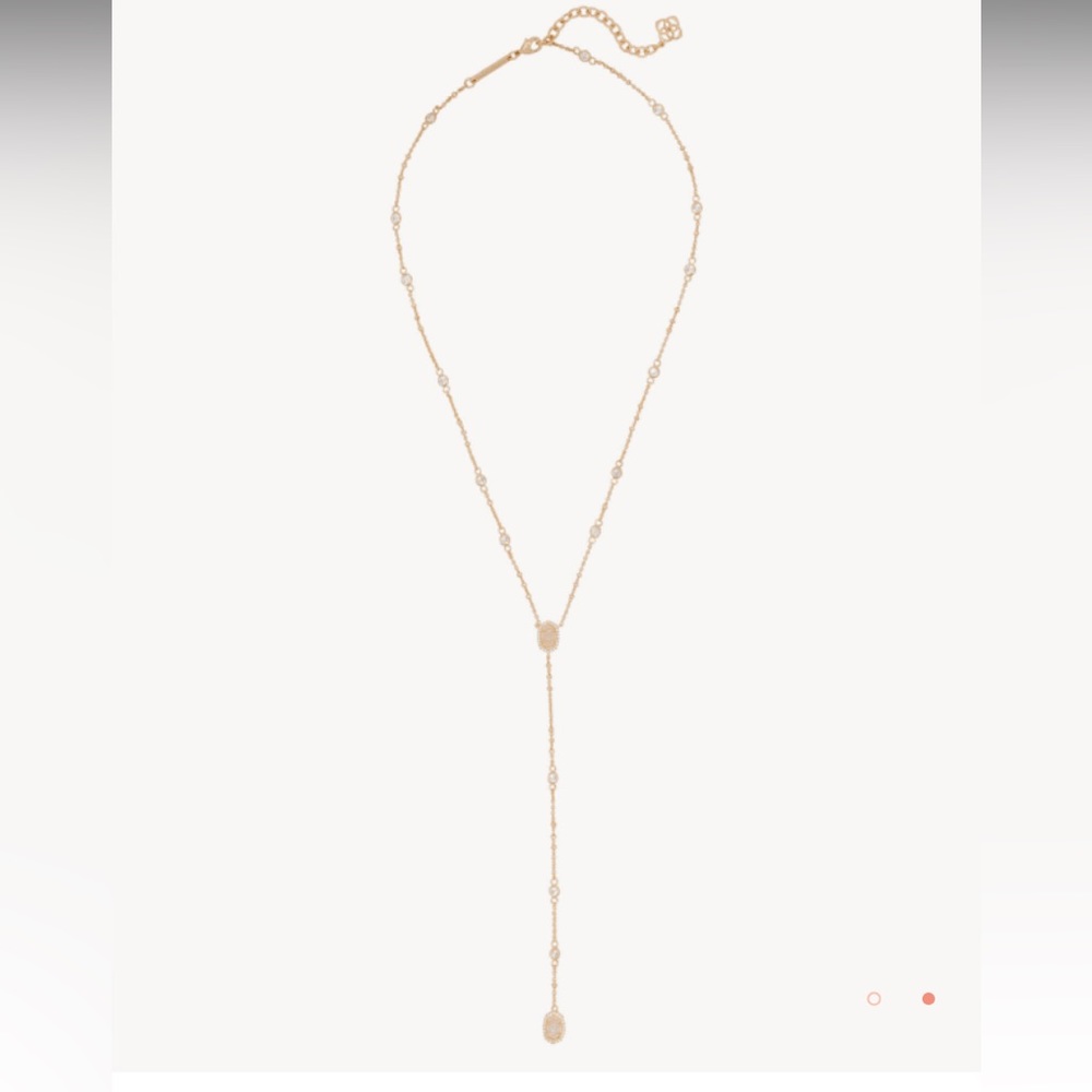 Kendra Scott Claudia Lariat gold necklace